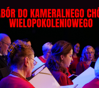 Slider na nabór do Kameralnego Chóru Wielopokoleniowego Miejskiego Ośrodka Kultury w Wojkowicach