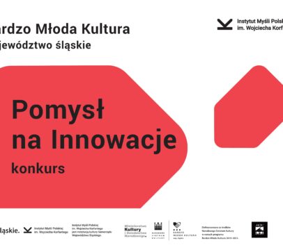 Slider do konkursu "Pomysł na innowacje" w ramach projektu Bardzo Młoda Kultura 2020