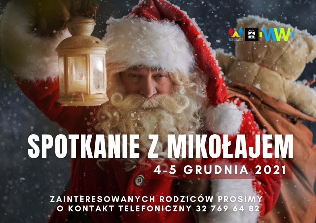 Plakat na Objazdowe Mikołajki 2021 w Wojkowicach