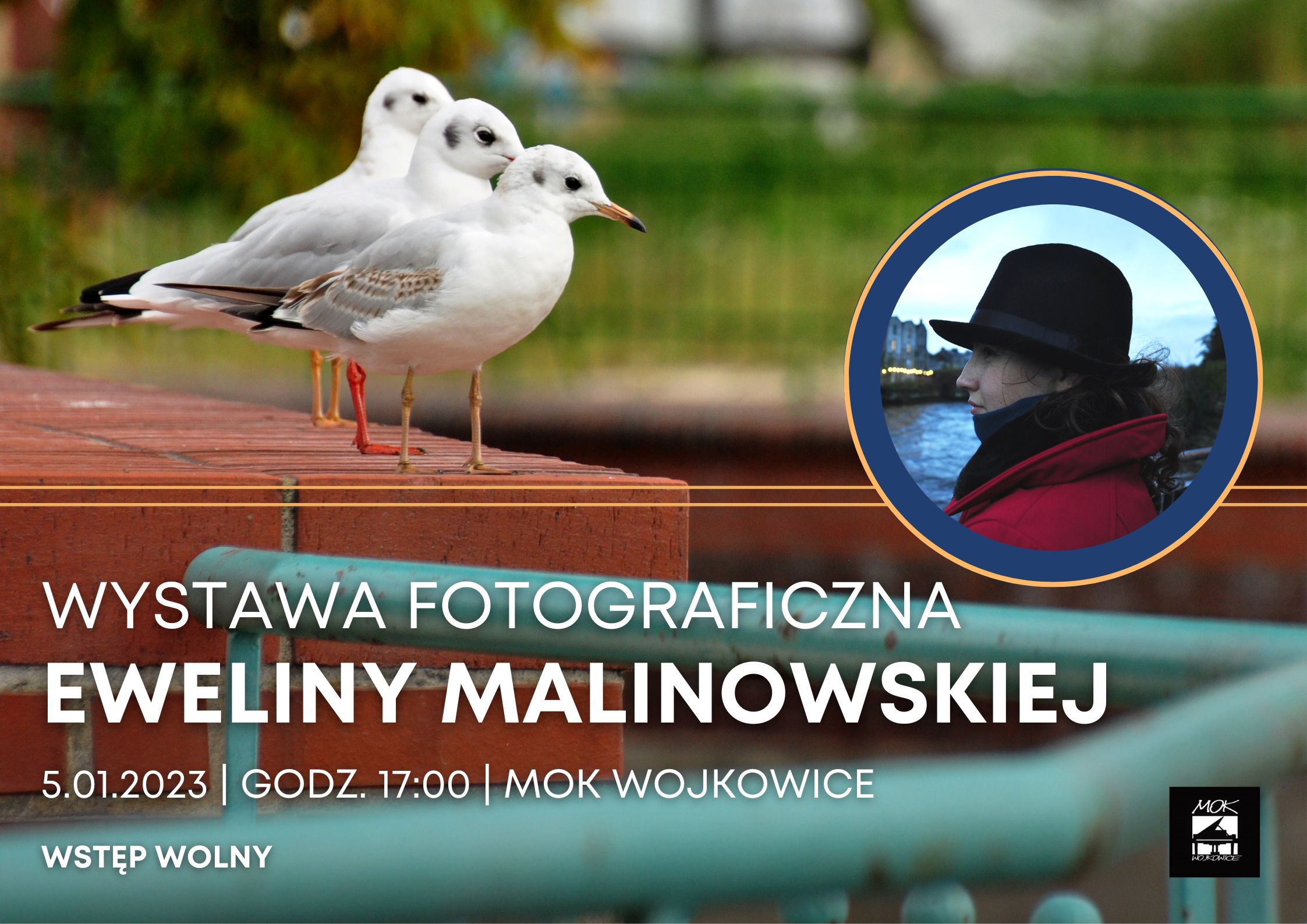 Plakat do wydarzenia: wystawa fotograficzna Eweliny Malinowskiej, 5 stycznia o godzinie 17:00 w Miejskim Ośrodku Kultury w Wojkowicach