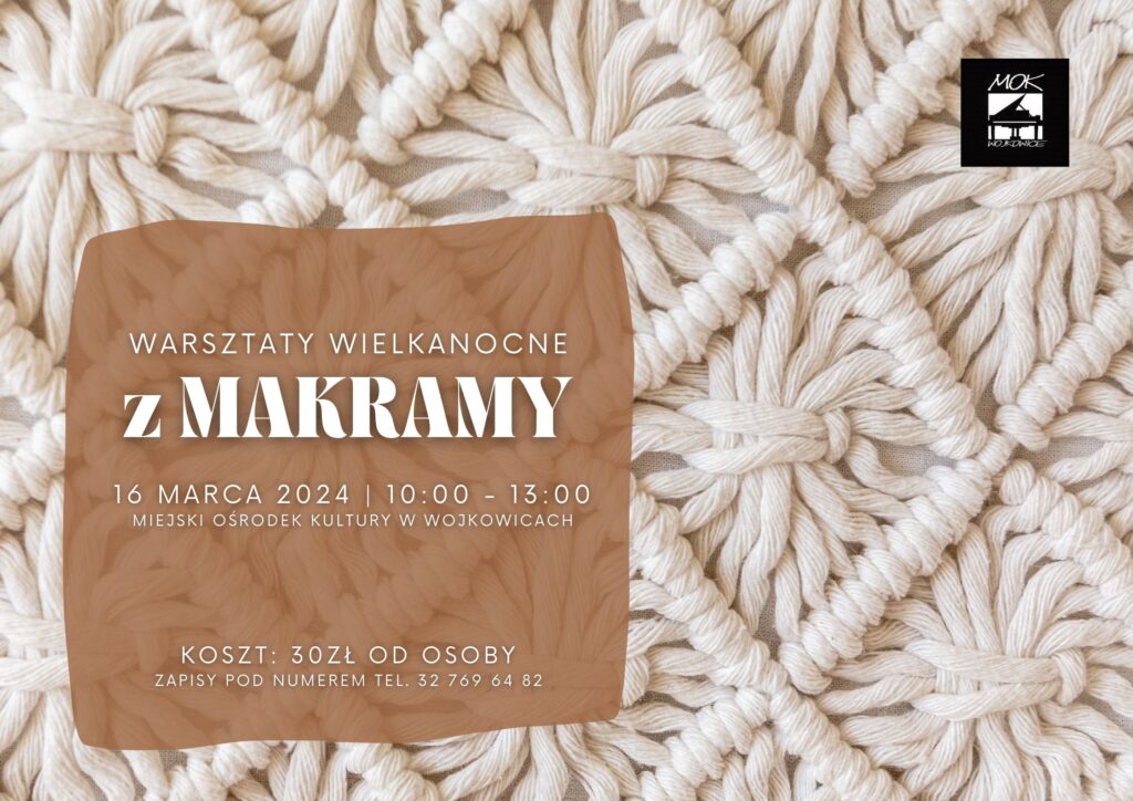 grafika - warsztaty wielkanocne z makramy