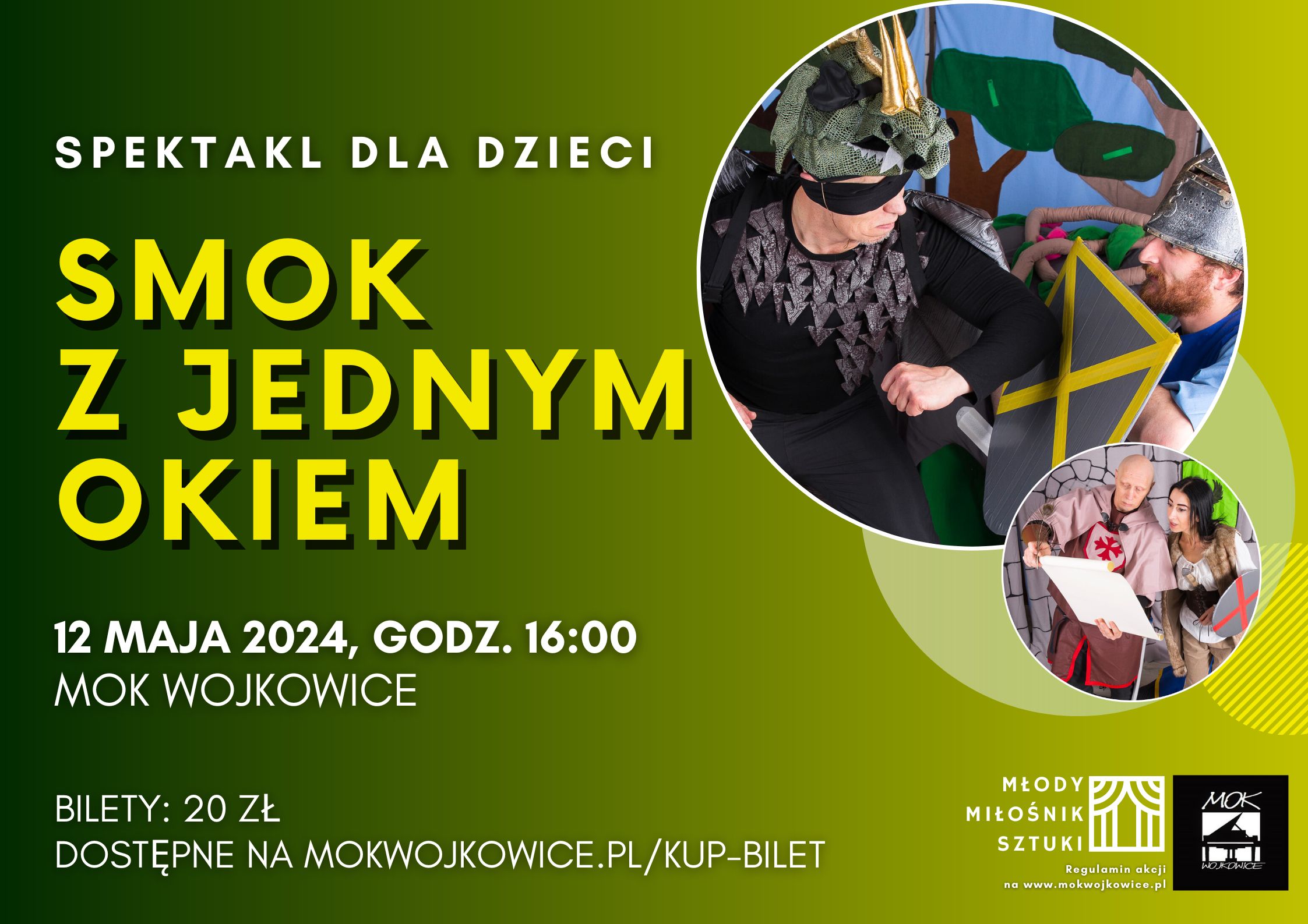 grafika - bajka "Smok z jednym okiem"